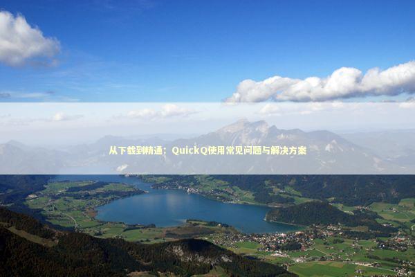 从下载到精通：QuickQ使用常见问题与解决方案 IT技术